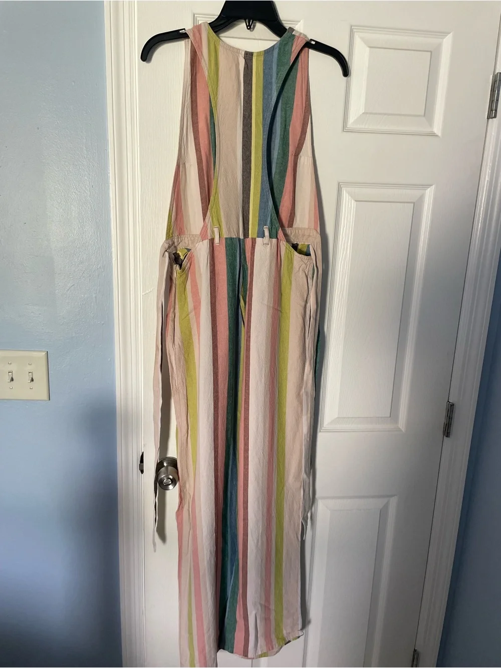 Free People Striped Multicolor Sleeveless Jumpsuit 6